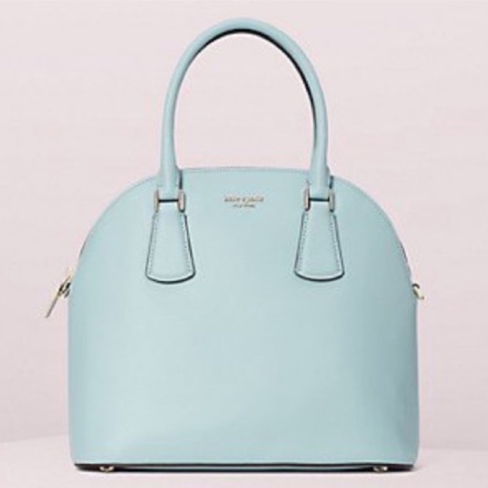 Kate Spade Sylvia Medium Dome Satchel Blue under